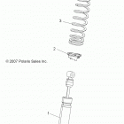 A17SYE95AK SPORTSMAN TOURING 1000 Suspension, shock, front