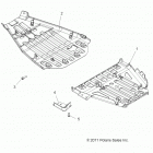 A13ZN5EFF SPORTSMAN FOREST 550 Body, skid plates