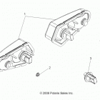 A16SES57F1/F2/SBT57F1 SPORTSMAN 570/450 EPS ZUG Задний фонарь