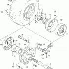 LT F250 Заднее колесо правое