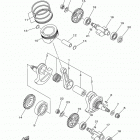 RAPTOR 700 YFM700RSEM Коленчатый вал и Поршень