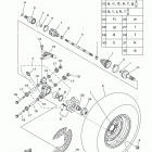 GRIZZLY 700 YFM700DHE Заднее колесо
