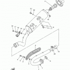 YFZ450 YFZ45DB/YFZ45DW Выхлопная система