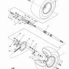 YFZ450R YFZ45RDL/YFZ45RDW Заднее колесо