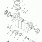 YFZ450 YFZ45DB/YFZ45DW Коленчатый вал и Поршень