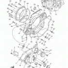 YFZ450 YFZ45DB/YFZ45DW Крышка картера двигателя
