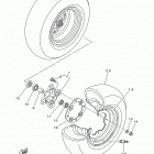 YFZ450 YFZ45DB/YFZ45DW Переднее колесо