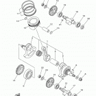 RAPTOR 700 YFM700REL/YFM700REO Коленчатый вал и Поршень
