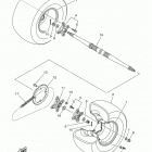 YFZ450 YFZ45DB/YFZ45DW Заднее колесо