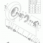 GRIZZLY 700 4WD HUNTER YFM7FGHD Переднее колесо 2