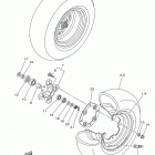 YFZ450R YFZ45RDL/YFZ45RDW Переднее колесо
