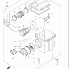 LT-A400 KINGQUAD Воздухозаборник