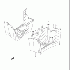 LT-F400F KingQuad 400FS 4x4 Footrest madguard