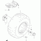 LT F250 OZARK Заднее колесо левое