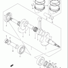 LT-F400 KingQuad Коленвал