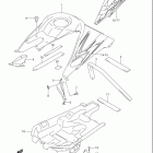 LT R450 QuadRacer R450 Fuel tank cover (model k8)
