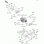 Mule 4010 4x4 Hardwoods Green HD (KAF620-N9F) Крепление двигателя