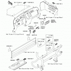 Mule 610 4x4 Hardwoods Green HD (KAF400-C7F) Наклейки предупреждения