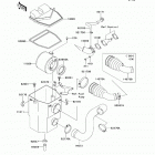 Mule 610 4x4 Hardwoods Green HD (KAF400-C7F) Воздухозаборник
