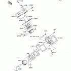 Teryx 750 4X4 LE (KRF750-C8F) Цилиндр и поршни