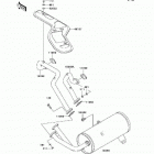 Mule 4010 4x4 Hardwoods Green HD (KAF620-N9F) Глушитель