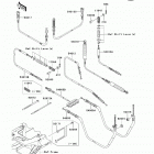 Mule 610 4x4 Hardwoods Green HD (KAF400-C7F) Тросы управления