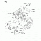 Mule 610 4x4 Hardwoods Green HD (KAF400-C7F) Крепление двигателя