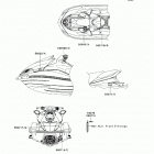Ultra LX (JT1500-KCF) Наклейки предупреждения