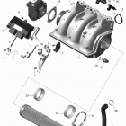 GTX LTD 215 Коллектор воздухозаборника и корпус дросселя