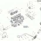 GTI LTD 155 Опора двигателя и глушитель воздухозаборника
