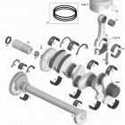 RXP-X 260 & RS 01- crankshaft, pistons and balance shaft 1