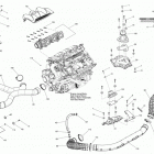 RXT 260 & RS Опора двигателя и глушитель воздухозаборника