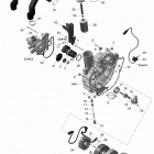 WAKE 155 (35CA, 35CB) Крышка картера и генератор