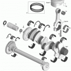 GTR 215 Коленвал и поршни