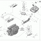 GTX 155 (38CA, 38CB) Опора двигателя и глушитель воздухозаборника