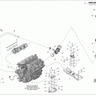 WAKE 155 (35CA, 35CB) Опора двигателя и глушитель воздухозаборника