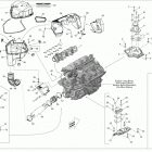 GTX S 155 Опора двигателя и глушитель воздухозаборника