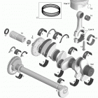 RXP-X 255 & RS Коленвал и поршни