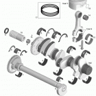 230 Challenger SE 510 Коленвал и поршни