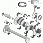 230 SP 430 Коленвал и поршни