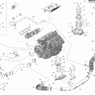 RXT 260 (RS) (17CS) Опора двигателя и глушитель воздухозаборника