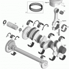 RXP-X 255 & RS (1503 HO) Коленвал и поршни