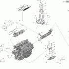 GTX 155 (1503 NA ETC) Опора двигателя и глушитель воздухозаборника