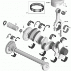 RXT 260 (RS) (17CS) Коленвал и поршни