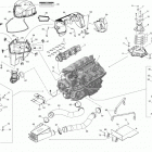 RXT iS 260 Опора двигателя и глушитель воздухозаборника