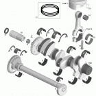 GTI 130 (1503 DT) Коленвал и поршни