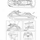 WAVERUNNER FZR GX1800N Наклейки предупреждения