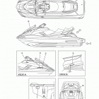 FX CRUISER SVHO FC1800AN Наклейки предупреждения