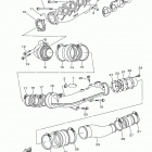 VX CRUISER_VX1100BN VX DELUXE VX1100AN/VX1100BN Выхлопная система 1