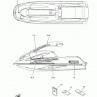 WAVERUNNER SUPER JET SJ700BL Наклейки